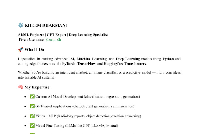 develop ai, machine learning, and deep learning models in python